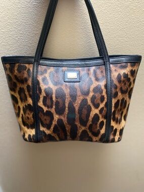Dolce & Gabbana leopard print tote bag